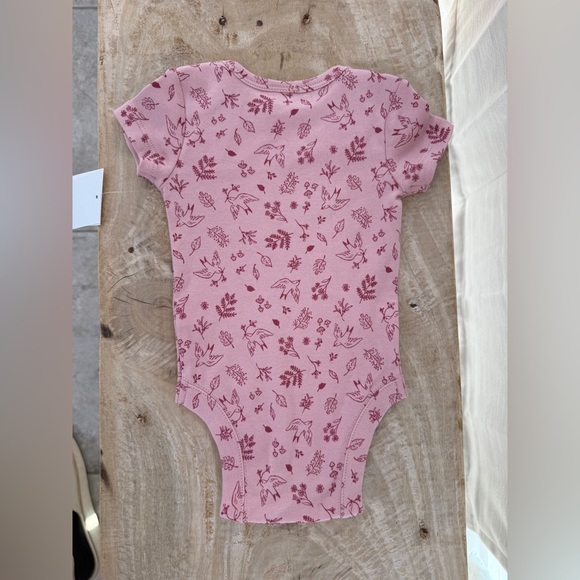 Nordstrom Baby Girl Floral & Pink Bodysuit 3-Pack | Short Sleeve | NWT Size 3M - Picture 5 of 9